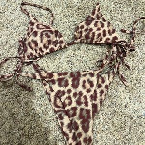 Cheetah print bikini size small